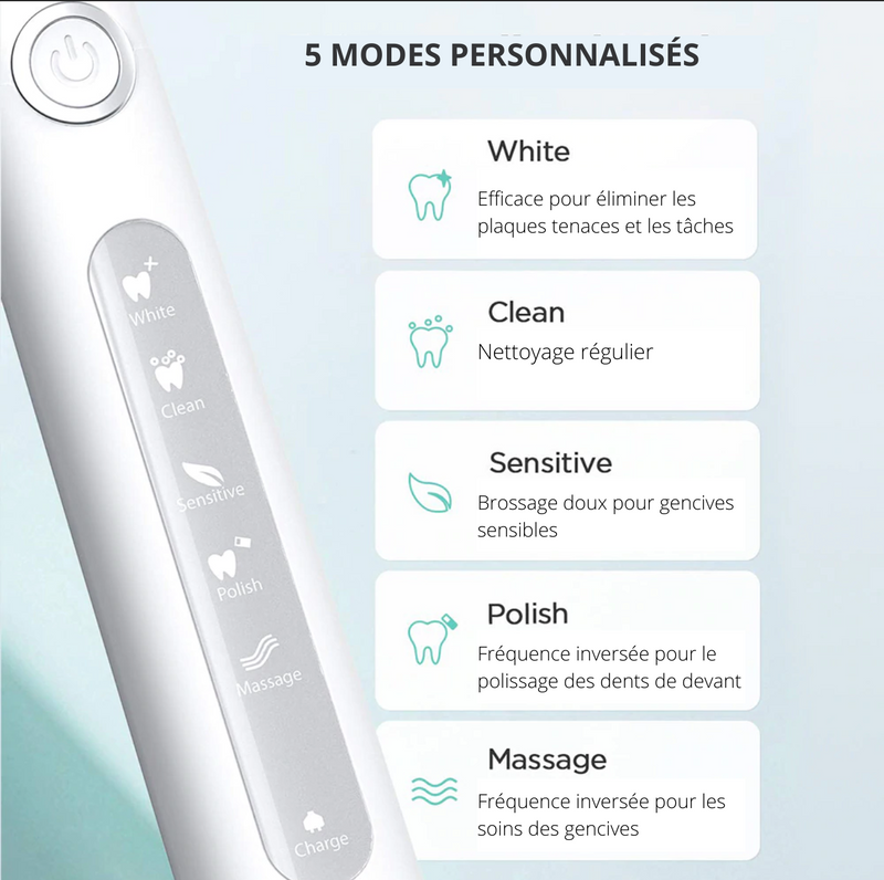 Brosse à dents électrique sonique