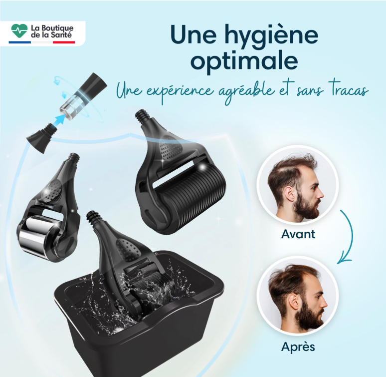 Dermaroller Cheveux & Barbe 7en1 – Anti-Chute & Repousse