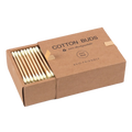 2x Boîtes de coton-tiges en Bambou