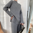 Ensemble lounge - Pull & pantalon en tricot côtelé