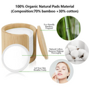 12x Cotons démaquillants lavables en fibres de bambou