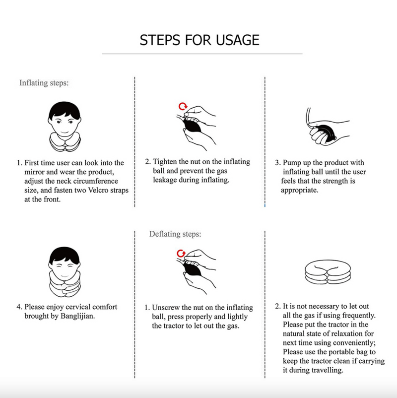 Oreiller de traction cervicales