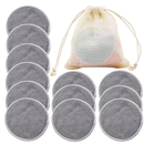 12x Cotons démaquillants lavables en fibres de bambou