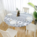 Nappe ronde élastique imperméable à motifs