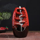 Brûleur d'encens cascade en céramique