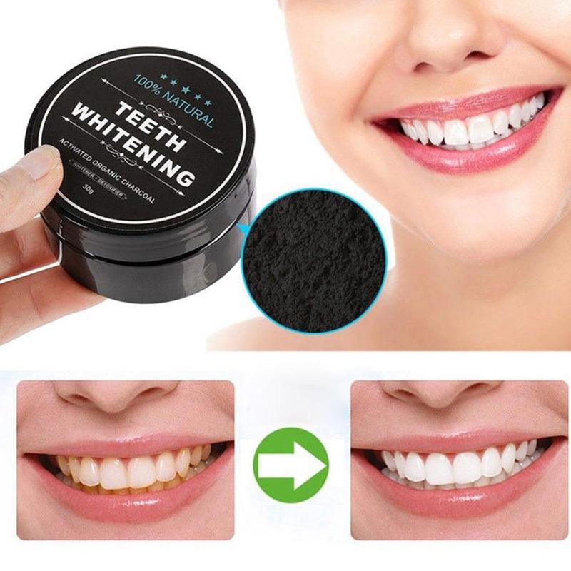 Poudre de blanchiment dentaire au Charbon naturel