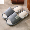 Pantoufles en velours côtelé