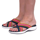 Sandales sportswear à lanière bicolore