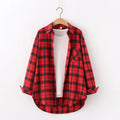 Chemise à carreaux pour femme