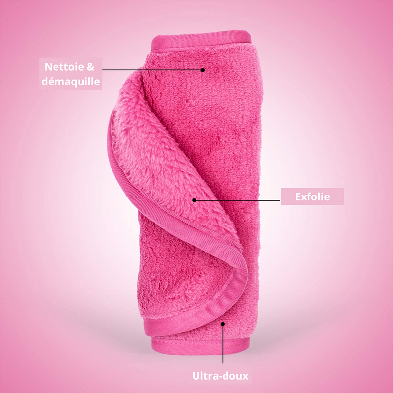 Serviette démaquillante lavable et réutilisable 1 ACHETÉE = 1 OFFERTE