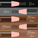 5x Crayons à sourcils longue tenue - Pas besoin de tailler