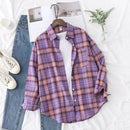 Chemise à carreaux pour femme