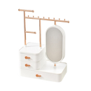 Boîte à bijoux présentoir avec miroir intégré