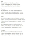 Nappe ronde élastique imperméable à motifs