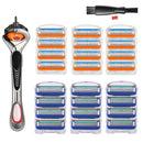 Rasoir Rotatif + 12 Lames jetables