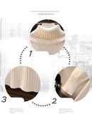 Pull Robe longue ample à col roulé pour femme