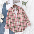Chemise à carreaux pour femme