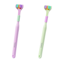 2x Brosses à dents à 3 têtes 360° - Poils souples
