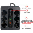 Multiprise 12 en 1 avec bouton On/Off - 6 Prises et 6 Ports USB