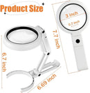 Loupe de bureau pliable LED 2 EN 1 - Zoom 30X 10X