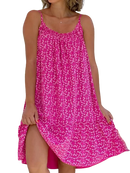 Robe fleurie décontractée légère et extensible