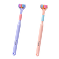 2x Brosses à dents à 3 têtes 360° - Poils souples