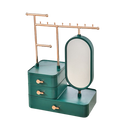 Boîte à bijoux présentoir avec miroir intégré