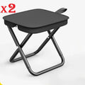 2x Mini Tabouret pliant - Ultra compact
