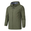 Veste imperméable à capuche pour homme