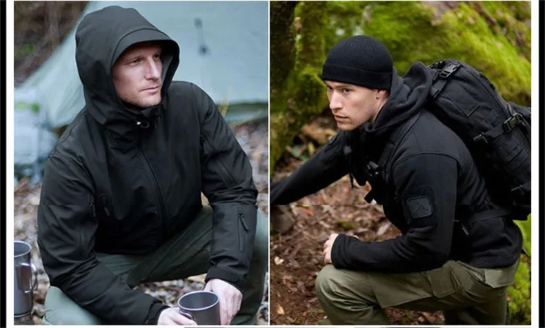 Ensemble Militaire Veste et Pantalon tactique Multipoches - Doublure Polaire