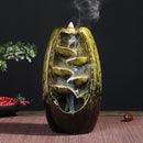 Brûleur d'encens cascade en céramique