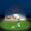 Lampe LED solaire jardin 2en1