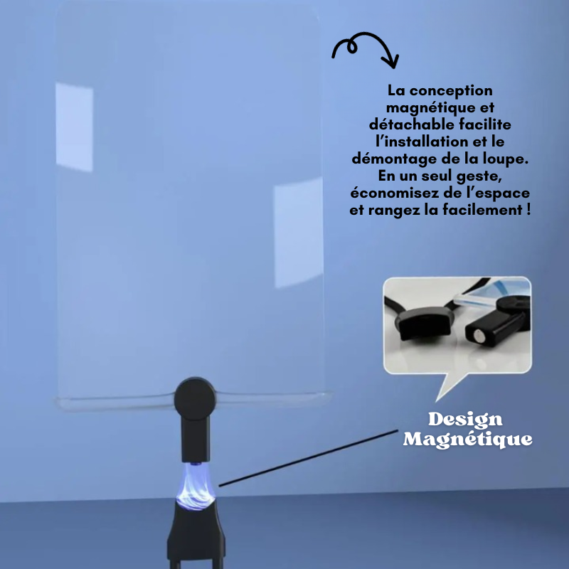 Loupe tour de cou mains libres - Grossissement x3