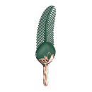 PEACOCK - Stimulateur clitoridien et corps en plume de paon - 10 vibrations